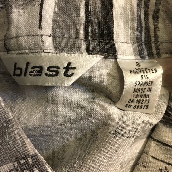 Vintage Blast Modern Bauhaus Mother of Pearl Button Down Dress Shirt - Picture 6 of 14